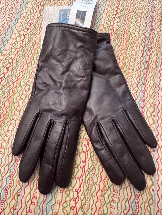3M Thinsulate Accessories - NWT Kim Rogers Women's Dark Brown Leather Gloves Thinsulate Warm Size M